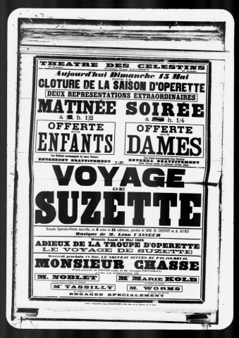 Voyage de Suzette (Le) : grande opérette-féerie nouvelle en cinq actes et onze tableaux. Compositeur : Léon Vasseur. Auteurs du livret : H. Chivot et A. Duru.