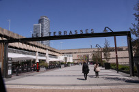 Centre-commercial de la Part-Dieu, esplanade.