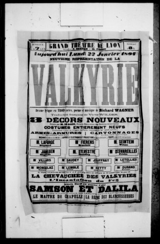 Walkyrie (La) : drame lyrique en trois actes. Compositeur : Richard Wagner. Traducteur : Victor Wilder.