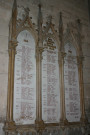 Plaque en mémoire des morts de 1914-1918.