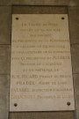 Plaque en mémoire du cinquantenaire de sa fondation (30 mai 1914).
