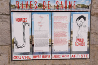 Vers Serin Sud, panneau sur l'œuvre de Pablo Reinoso.