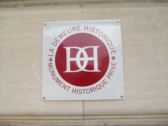 Plaque monument historique privé.