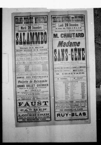 Salammbô : opéra en cinq actes et huit tableaux. Compositeur : E. Reyer. Auteur du livret : Camille du Locle.