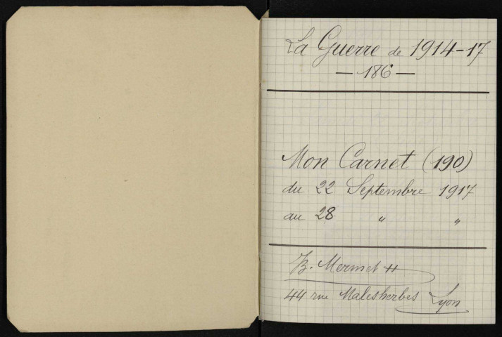 Carnet n°186.