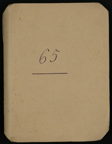 Carnet n°65.