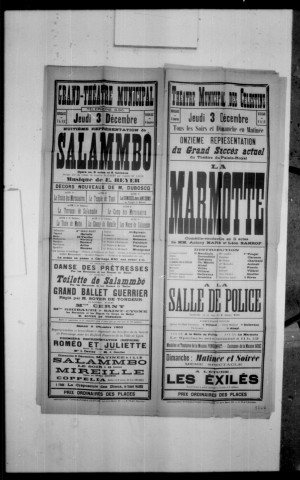 Salammbô : opéra en cinq actes et huit tableaux. Compositeur : E. Reyer. Auteur du livret : Camille du Locle.