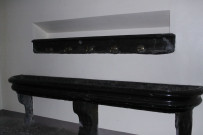 Grand-Réfectoire, lave-mains, vitrail de Coquet.