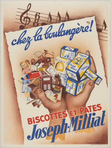 Chez la boulangère ! Biscottes et pâtes Joseph-Milliat.