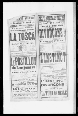 Postillon de Longjumeau (Le) : opéra comique en trois actes. Compositeur : Adolphe Adam. Auteurs du livret : De Leuven et Brunswick. (Grand-Théâtre).