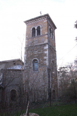 Eglise de Saint-Rambert, coupes et façade.