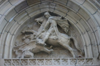 Fronton, Saint-Georges terrassant le dragon de Charles Dufraine.