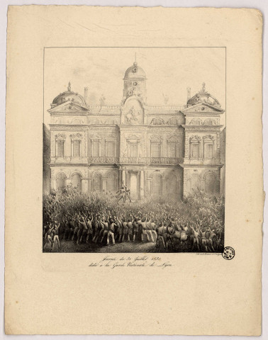 Journée du 31 juillet 1830, dédié à la garde nationale de Lyon.