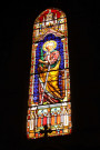Eglise Sainte-Blandine, vitrail, plaques, monument aux morts.