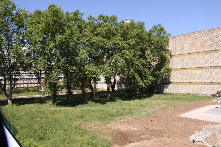 Terrain entre le Centre-commercial et la Cité d'Etat.