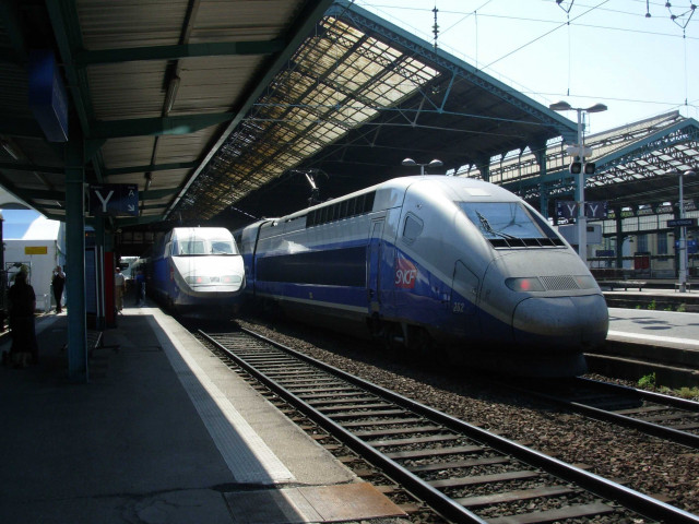 Trains en exposition.