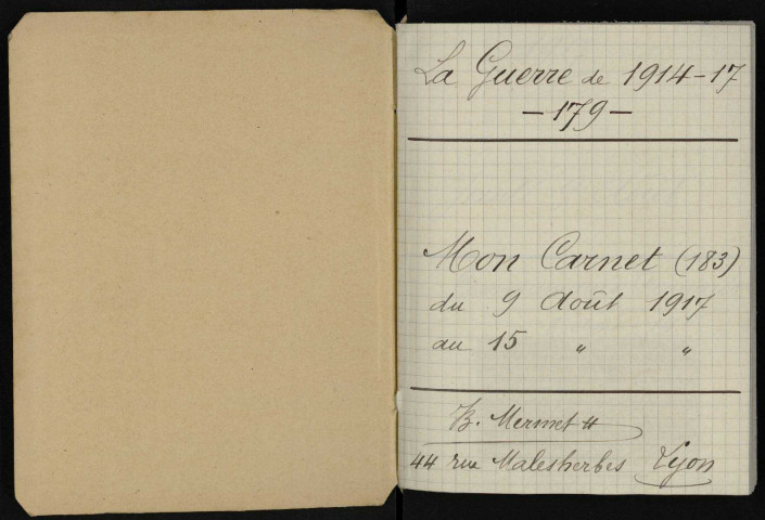 Carnet n°179.