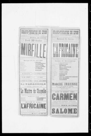 Mireille : opéra-comique en cinq actes et six tableaux. Compositeur : Charles Gounod. Auteur du livret : Michel Carré.