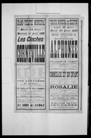 Rosalie : comédie en un acte. Auteur : Max Maurey. (Théâtre des Célestins).