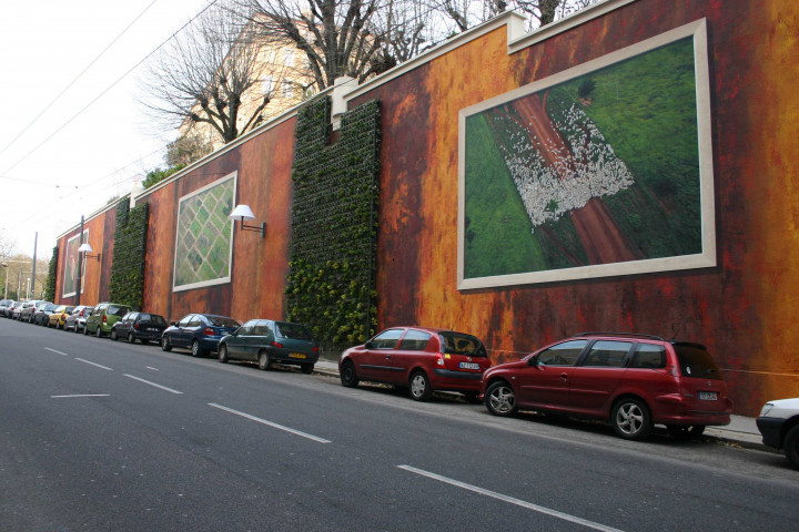 Mur peint "Fresque Végétale Lumière" de CitéCréation.