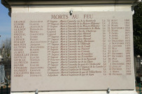 Monument en mémoire des Pompiers morts au feu.
