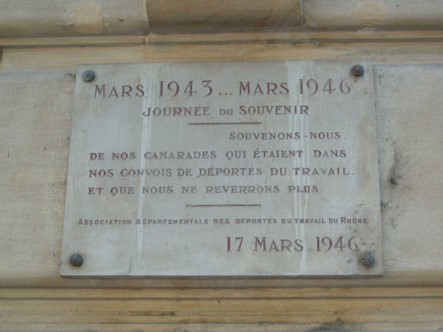 Plaque commémorative.