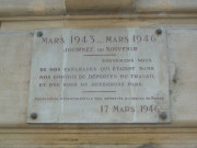 Plaque commémorative.