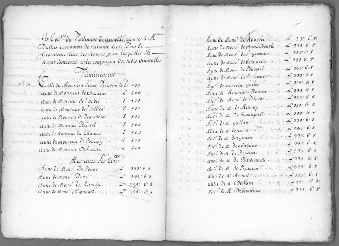 2 janvier 1671 - 5 janvier 1685.