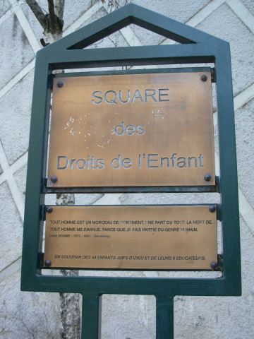 37 boulevard des Brotteaux, square des droits de l'Enfant.