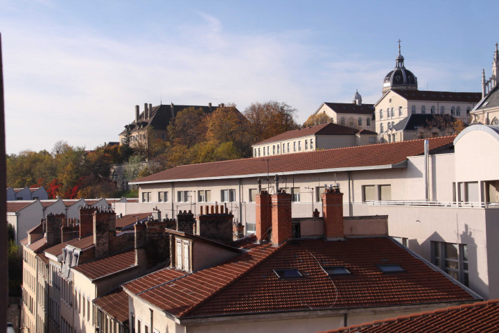 Vue sur la rue Prunelle depuis la Maison Brunet ou des 365 fenêtres.