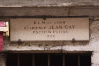 Plaque HLM, Jean Gay.