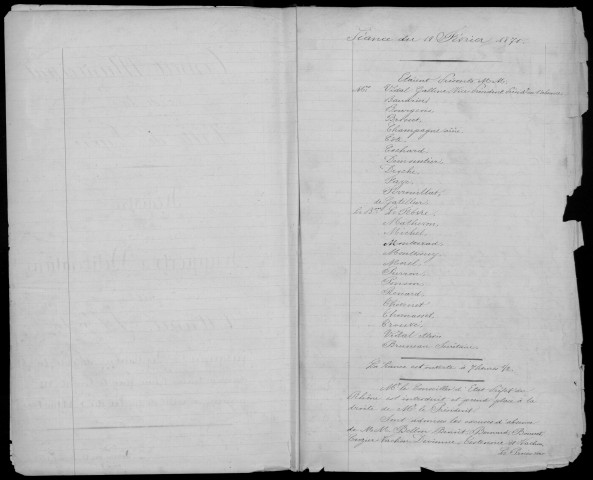 Séances du 18 février au 2 septembre 1870.