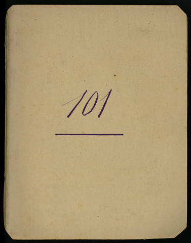 Carnet n°101.