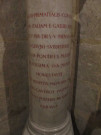 Salle du Trésor,buste de Pie VII, piedestal.