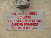 Rue Saint-Paul face au n° 9, plaque Tunnel de Loyasse.