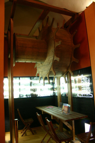 Roue servant dans les ceintres du théâtre.