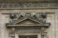 Hôtel-de-Ville, détail de la façade.