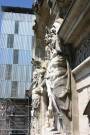 Hôtel-de-Ville, visite de chantier des toits des tours nord-ouest et sud-ouest, statues.