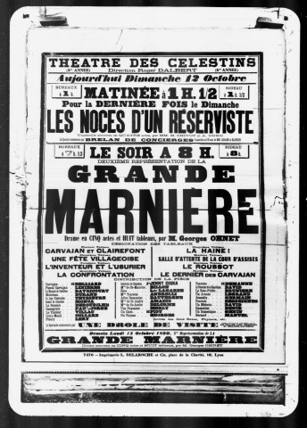 Grande marnière (La) : drame en cinq actes et huit tableaux. Auteur : Georges Ohnet.