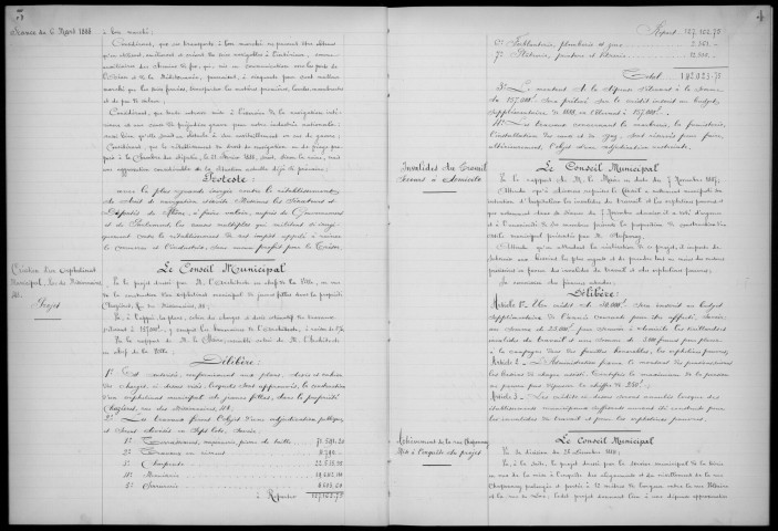 Séances du 6 mars 1888 au 12 novembre 1888.
