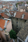 Vue sur les toits de Lyon prise depuis les Maristes.