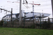 Musée des Confluences en construction.