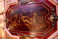 88 cours Vitton, intérieur d'une brasserie, panneau peint par Théodore Lesvigne.