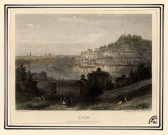 Lyon, vue de la côte de Fourvière.