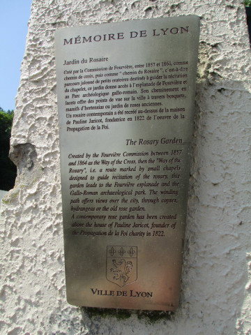 Plaque touristique.