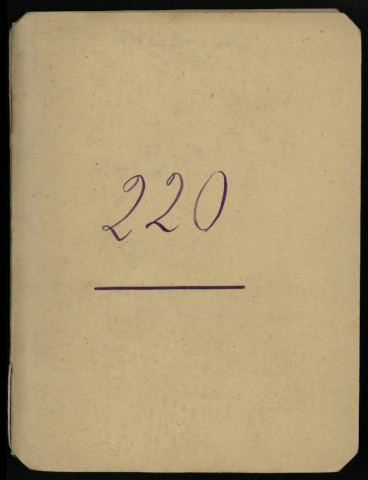 Carnet n°220.