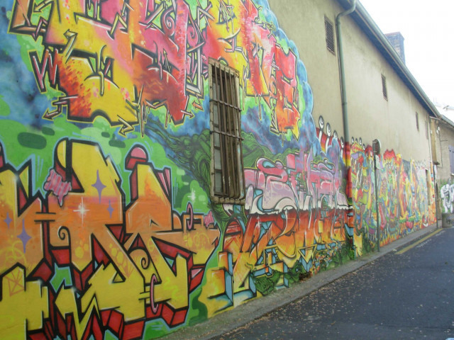 Fresque de Graffitis.