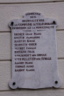 Cimetière ancien, plaque des bienfaiteurs.