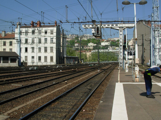 Voies du coté de la Saône.