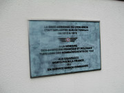 Ecole de santé militaire, plaque à l'entrée principale.
